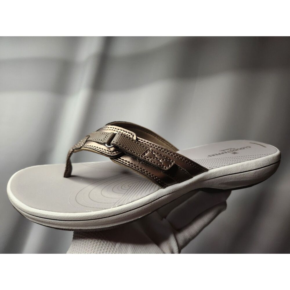 Clarks Women's Breeze Sea Sandals size 10 Pewter